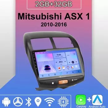Android Carplay автомобильное радио для Mitsubishi ASX 1 2010-2016 мультимедийный проигрыватель головное устройство стерео GPS навигация BT WIFI 2+32 ГБ 1+16GB