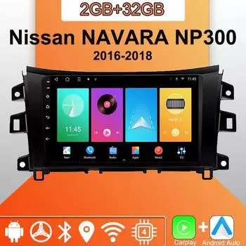 Android Carplay автомобильное радио для Nissan NAVARA NP300 2016-2018 мультимедийный проигрыватель головное устройство стерео GPS навигация BT WIFI 2+32 ГБ 1+16GB