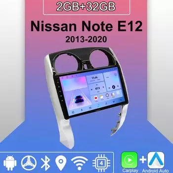 Android Carplay автомобильное радио для Nissan Note E12 2013-2020 мультимедийный проигрыватель головное устройство стерео GPS навигация BT WIFI 2+32 ГБ 1+16GB