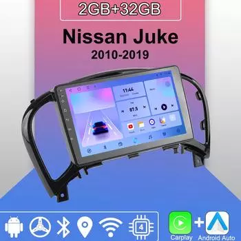 Android Carplay автомобильное радио для Nissan Juke 2010-2019 мультимедийный проигрыватель головное устройство стерео GPS навигация BT WIFI 2+32 ГБ 1+16GB,A