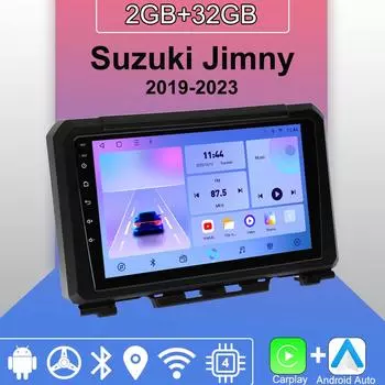 Android Carplay автомобильное радио для Suzuki Jimny 2019-2023 мультимедийный проигрыватель головное устройство стерео GPS навигация BT WIFI 2+32 ГБ 1+16GB