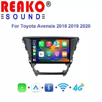 Android Carplay Автомобильное радио для Toyota Avensis 2018 2019 2020 Навигация Мультимедиа GPS Плеер Стерео WiFi+4G Видео 360 Камера 4 core 1GB+32GB carplay