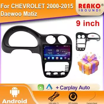 Android CHEVROLET 2000-2015 Daewoo Matiz Car Radio DSP GPS Мультимедиа Видео Плеер Беспроводной CarPlay Android Auto 2din Stereo 4 core 1GB+32GB carplay
