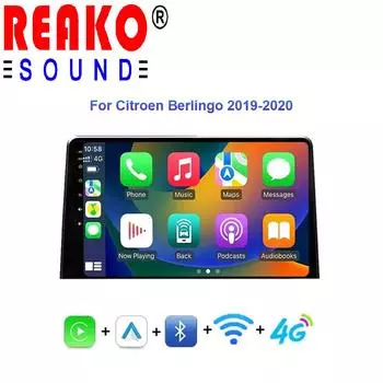 Android для Citroen Berlingo 2019 Peugeot Partner для Peugeot Rifter для Opel Combo Автомобильный радиоприемник Мультимедийный проигрыватель Стерео GPS 4G 4 core 1GB+32GB carplay