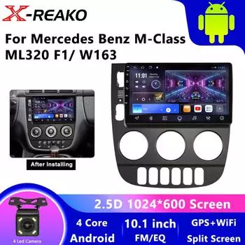Android для Mercedes Benz M-Class W163 ML 1997-2005 Автомобильный радиоприемник Видео Мультимедийный плеер Навигация GPS Carplay 2Din 8-core 6+128