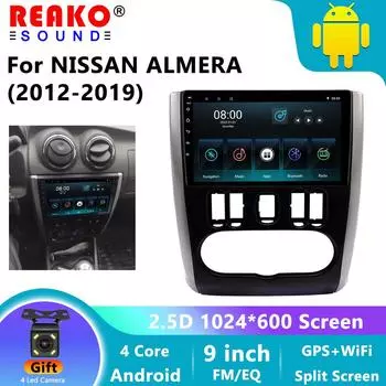 Android для Nissan Almera 3 G15 2012-2019 автомобильный радио стерео мультимедийный плеер GPS-навигация Беспроводная Android Auto 2DIN 1+32 4led