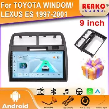 Android для TOYOTA WINDOM/LEXUS ES 1997-2001 Автомобильный радиоприемник Carplay DSP GPS Мультимедиа Видеоплеер 2din Стерео 4 core 2GB+32GB carplay