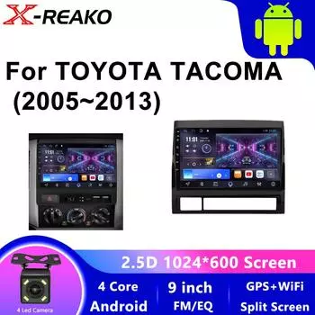 Android Мультимедиа Для Toyota Tacoma 2 HILUX 2005-2013 Стерео Автомобильный Радиоплеер Авторадио Carplay Навигация GPS Аудио 4 core 1GB+32GB carplay