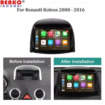 Android Мультимедийный автомобильный радиоплеер для Renault Koleos 2008 - 2016 Навигация GPS Нет 2Din DVD Wifi BT IPS Экран НЕТ DVD 4-core 1+32CP