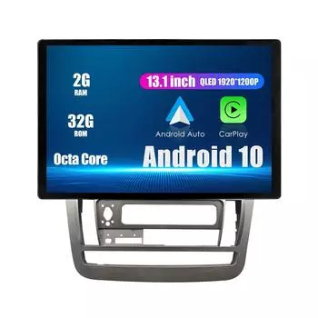 Android Радио 13,1 Автомобильное стереонавигационное головное устройство Мультимедийный плеер GPS для Toyota Alphard 2002-2005 13.1 оранжевый