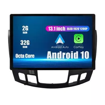 Android Радио 13,1 Автомобильное стереонавигационное головное устройство Мультимедийный плеер GPS для Hyudai Sonata 2009-2011 13.1 оранжевый