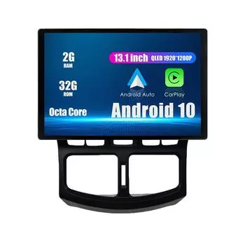 Android Радио 13,1 Автомобильное стереонавигационное головное устройство Мультимедийный плеер GPS для Hyundai Santa Fe 2005-2021 13.1 оранжевый