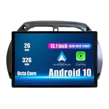 Android Радио 13,1 Автомобильное стереонавигационное головное устройство Мультимедийный плеер GPS для Toyota Rav4 2001-2016 13.1 оранжевый