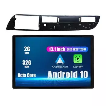 Android Радио 13,1 Автомобильное стереонавигационное головное устройство Мультимедийный плеер GPS для Citroen C5 2013-2016 13.1 оранжевый