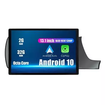 Android-радио 13,1-дюймовое автомобильное стереонавигационное головное устройство мультимедийный плеер GPS для Honda Amaza 2018 13.1 оранжевый