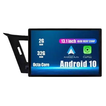 Android-радио 13,1-дюймовое автомобильное стереонавигационное головное устройство мультимедийный плеер GPS для Honda Spirior 2015 13.1 оранжевый