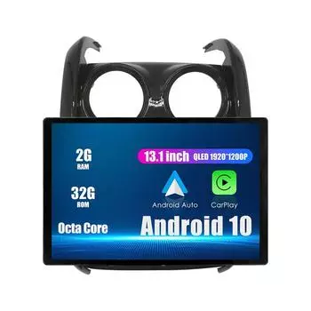 Android-радио 13,1-дюймовое автомобильное стереонавигационное головное устройство мультимедийный плеер GPS для Renault Duster 2015-2021 13.1 оранжевый