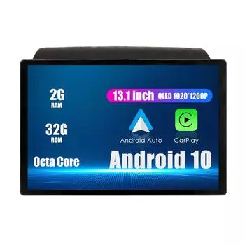 Android-радио 13,1-дюймовое автомобильное стереонавигационное головное устройство мультимедийный плеер GPS для Toyota Alza 2018 13.1 оранжевый