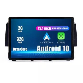 Android Радио 13,1 Головное стерео навигационное головное устройство Мультимедийный плеер GPS для Honda Civic 2016-2019 13.1 оранжевый