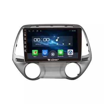 Android Радио CarPlay/Android Авто Автомобильная Навигация Мультимедийный Плеер GPS RDS DSP Стерео Для Hyundai I20 2008-2013 9 Inch чёрный