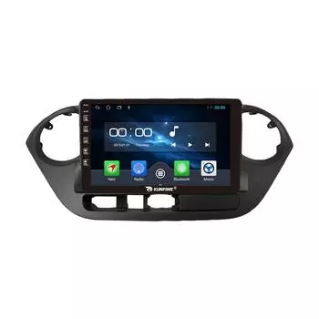 Android Радио CarPlay/Android Авто Автомобильная Навигация Мультимедийный Плеер GPS RDS DSP Стерео Для Hyundai I10 2013-2017 9 Inch чёрный