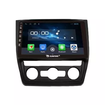 Android Радио CarPlay/Android Авто Автомобильная Навигация Мультимедийный Плеер GPS RDS DSP Стерео Для Skoda Yeti 2009-2019 10 Inch чёрный