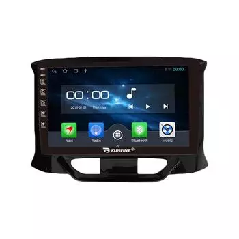 Android-радио CarPlay/Android Авто Автомобильная навигация Мультимедийный плеер GPS RDS DSP Стерео для Lada Xray 2015-2019 9 Inch чёрный