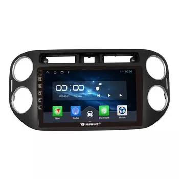 Android Радио CarPlay/Android Авто Автомобильная Навигация Мультимедийный Плеер GPS RDS DSP Стерео Для Vw Tiguan 2010-2021 9 Inch чёрный