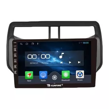 Android Радио CarPlay/Android Авто Автомобильная Навигация Мультимедийный Плеер GPS RDS DSP Стерео Для Toyota Rush 2018 2019 9 Inch чёрный