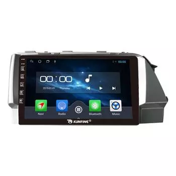 Android Радио CarPlay/Android Авто Автомобильная навигация Мультимедийный плеер GPS RDS DSP Стерео для Hyundai Verna 2017-2019 9 Inch чёрный