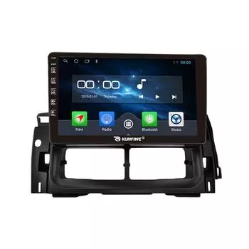 Android Радио CarPlay/Android Авто Автомобильная навигация Мультимедийный плеер GPS RDS DSP Стерео для Proton Viva 2007-2014 9 Inch чёрный