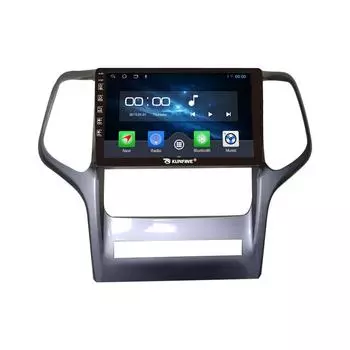 Android Радио CarPlay/Android Авто Автомобильная навигация Мультимедийный плеер GPS RDS DSP Стерео для Jeep Grand Cherokee 2008-2013 9 Inch чёрный