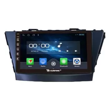 Android Радио CarPlay/Android Авто Автомобильная Навигация Мультимедийный Плеер GPS RDS DSP Стерео Для Toyota Prius 2013 9 Inch чёрный