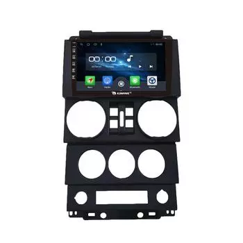 Android Радио CarPlay/Android Авто Автомобильная Навигация Мультимедийный Плеер GPS RDS DSP Стерео Для Jeep Wrangler 2008-2010 9 Inch чёрный