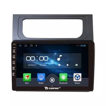 Android-радио CarPlay/Android Авто Автомобильная навигация Мультимедийный плеер GPS RDS DSP Стерео для Vw Touran 2011-2015 10 Inch чёрный
