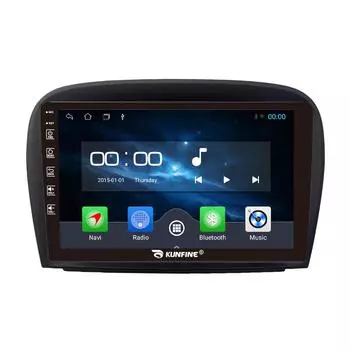 Android Радио CarPlay/Android Авто Автомобильная Навигация Мультимедийный Плеер GPS RDS DSP Стерео Для Benz Sl 2008-2012 9 Inch чёрный