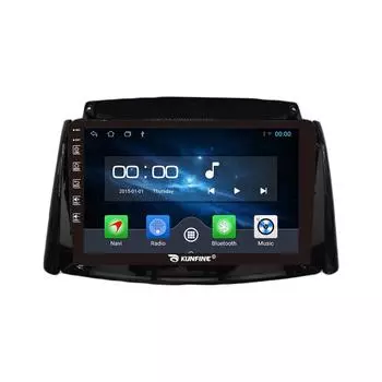 Android Радио CarPlay/Android Авто Автомобильная Навигация Мультимедийный Плеер GPS RDS DSP Стерео Для Renault Koleus 2014 2015 9 Inch чёрный