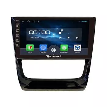 Android-радио CarPlay/Android Авто Автомобильная навигация Мультимедийный плеер GPS RDS DSP Стерео для Vw Golf Gc 9 Inch чёрный