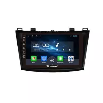 Android Радио CarPlay/Android Авто Автомобильная Навигация Мультимедийный Плеер GPS RDS DSP Стерео Для Mazda 3 2011-2016 9 Inch чёрный
