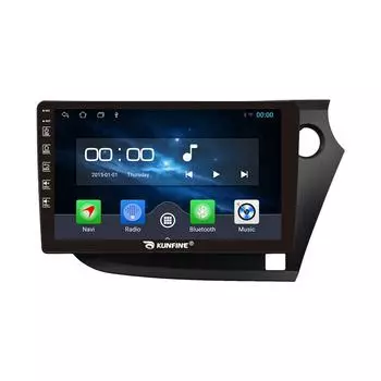 Android Радио CarPlay/Android Авто Автомобильная Навигация Мультимедийный Плеер GPS RDS DSP Стерео Для Honda Insight 2009 9 Inch чёрный