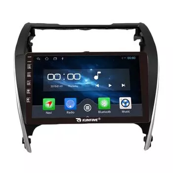 Android Радио CarPlay/Android Авто Автомобильная Навигация Мультимедийный Плеер GPS RDS DSP Стерео Для Toyota Camry 2012-2014 10 Inch чёрный