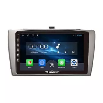 Android Радио CarPlay/Android Авто Автомобильная Навигация Мультимедийный Плеер GPS RDS DSP Стерео Для Toyota Avensis 2009-2015 9 Inch чёрный