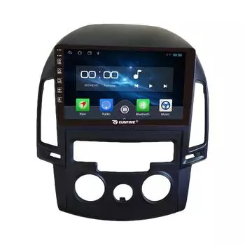 Android Радио CarPlay/Android Авто Автомобильная Навигация Мультимедийный Плеер GPS RDS DSP Стерео Для Hyundai I30 2009 9 Inch чёрный