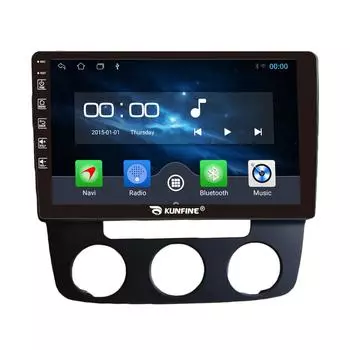 Android Радио CarPlay/Android Авто Автомобильная Навигация Мультимедийный Плеер GPS RDS DSP Стерео Для Vw Bora 2008-2013 9 Inch чёрный