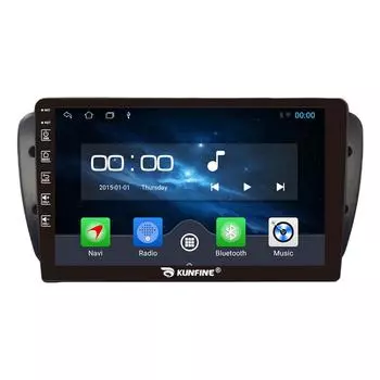Android Радио CarPlay/Android Авто Автомобильная Навигация Мультимедийный Плеер GPS RDS DSP Стерео Для Seat Ibiza 2008-2015 9 Inch чёрный