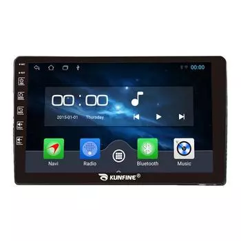 Android-радио CarPlay/Android Авто Автомобильная навигация Мультимедийный плеер GPS RDS DSP Стерео для Perodua Bezza 2016-2021 10 Inch чёрный