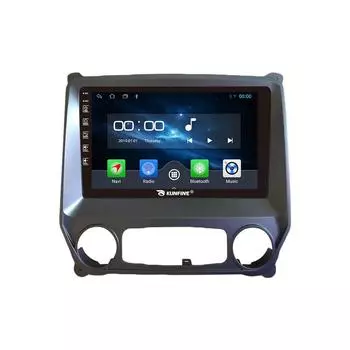 Android Радио CarPlay/Android Авто Автомобильная Навигация Мультимедийный Плеер GPS RDS DSP Стерео Для Chevrolet Sierra 2014-2018 10 Inch чёрный