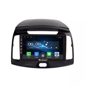 Android Радио CarPlay/Android Авто Автомобильная Навигация Мультимедийный Плеер GPS RDS DSP Стерео Для Hyundai Elantra 2010-2016 9 Inch чёрный