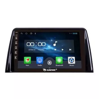 Android-радио CarPlay/Android Авто Автомобильная навигация Мультимедийный плеер GPS RDS DSP Стерео для Kia Kx7 2017 2018 10 Inch чёрный