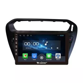 Android Радио CarPlay/Android Авто Автомобильная Навигация Мультимедийный Плеер GPS RDS DSP Стерео Для Peugeot 301 2013-2016 9 Inch чёрный